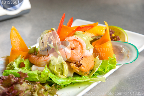 Image of Seafood salad dish