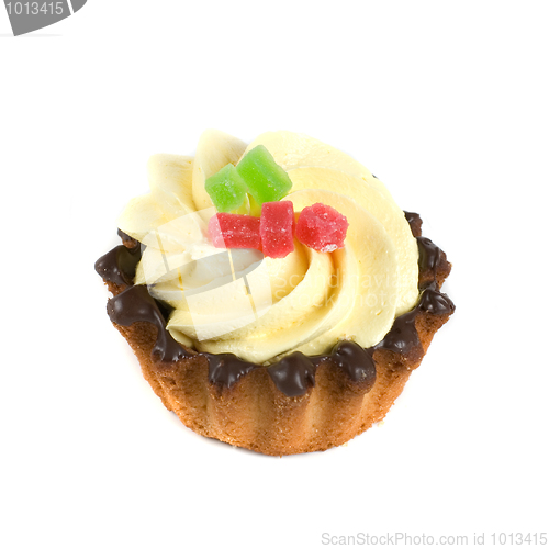 Image of fruit jelly cupcake