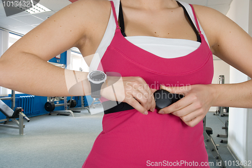 Image of checking pulse watch