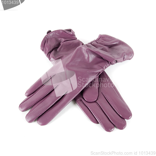 Image of female leather gloves