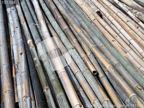 Image of Bamboo girders texture