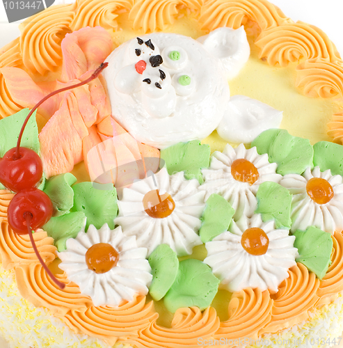 Image of cream tasty cake