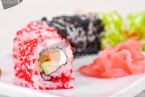 Image of sushi rolls