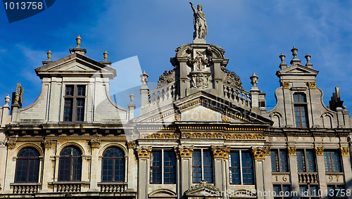 Image of Old Houses on the Grand Place in Brussels
