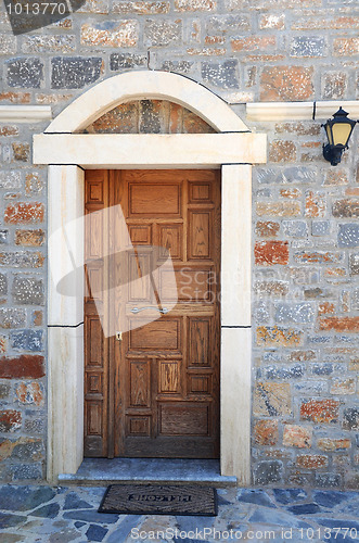 Image of Door to Greek Orthodox Church