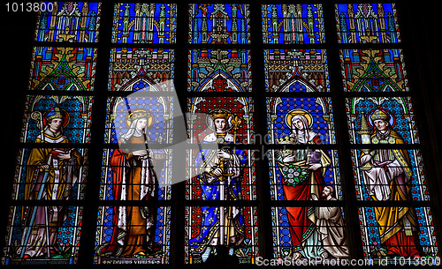 Image of Stained glass in Brussels