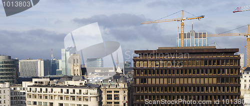 Image of Panorama on Brussels, capital of Belgium and Europe