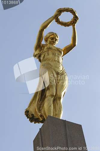 Image of First World War Memorial Monument (Monument du Souvenir or Gelle Fra) in Luxembourg City. The monument was erected in 1923.