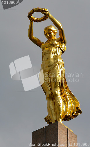 Image of Great War Memorial in Luxembourg "Golden Lady"