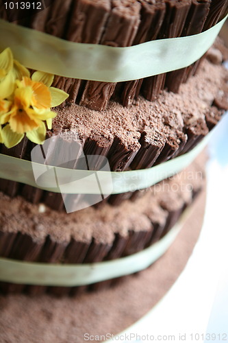 Image of chocolate wedding cake