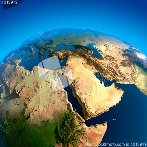 Image of View of the Middle East from Space