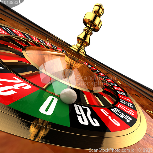 Image of Casino Roulette on white