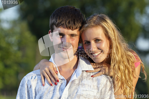 Image of A couple of lovers in the park