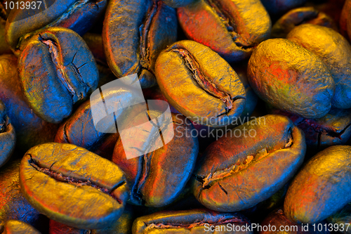 Image of Coffee beans closeup