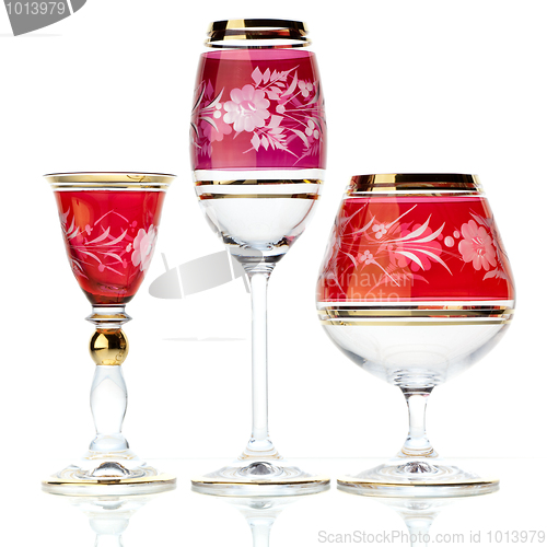 Image of Set of three glasses