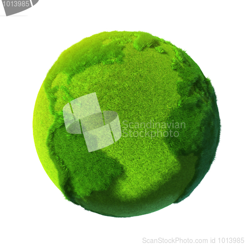 Image of Green Earth, covered with grass