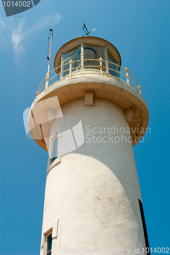 Image of Lighthouse against a blue sky