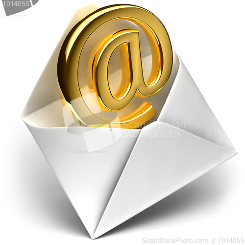 Image of Golden e-mail sign