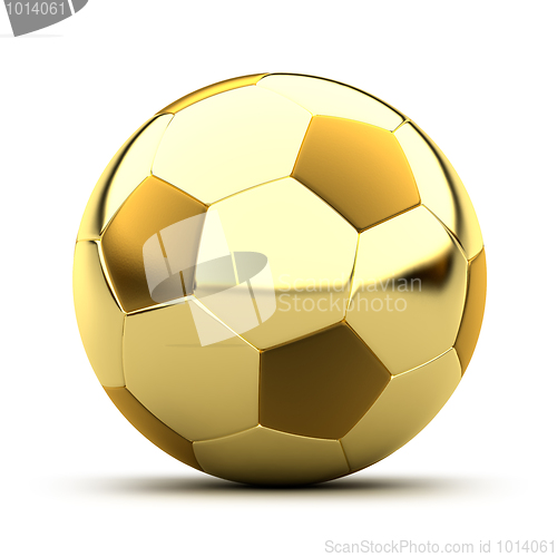 Image of Golden soccer ball