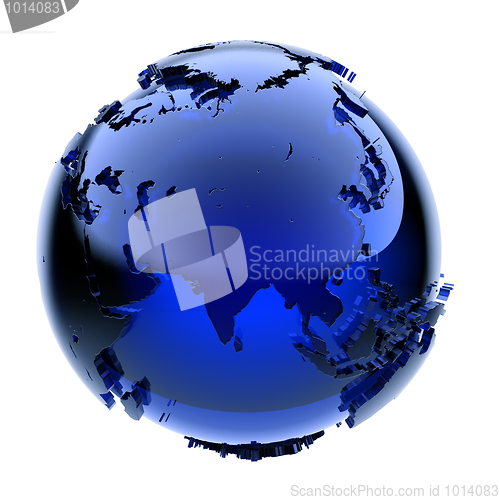 Image of Blue glass globe