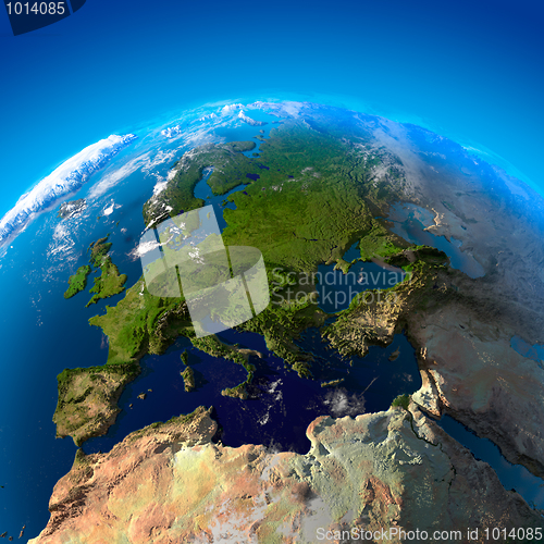 Image of View on Europe from a height of satellites