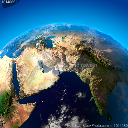 Image of Beautiful Earth - Arabian Peninsula and India from space