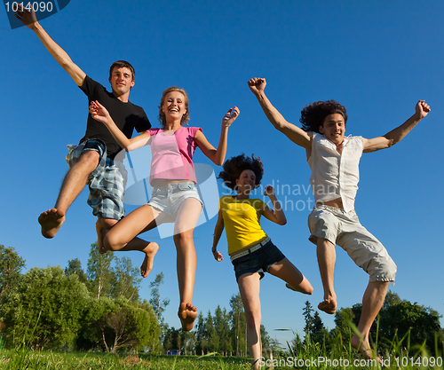 Image of Leap ahead against the sky