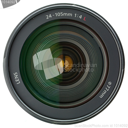 Image of Camera lens isolated on white background