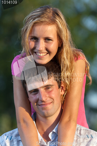 Image of A couple of lovers in the park