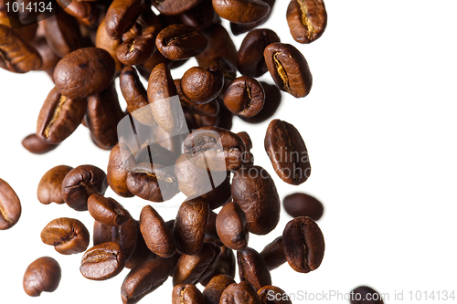 Image of Falling coffee beans