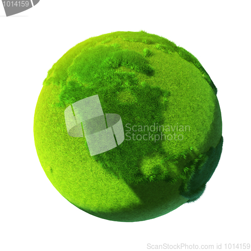 Image of Green Earth, covered with grass