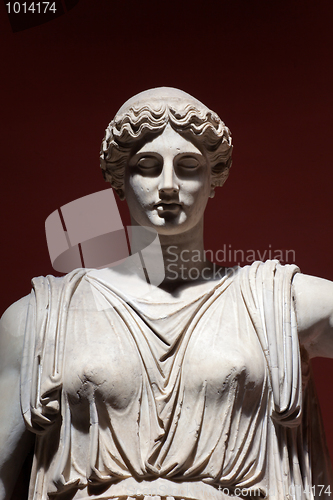 Image of Colossal Statue of Ceres, Vatican Museums, Rome, Italy. Detail