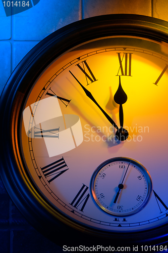 Image of Colorful retro clock