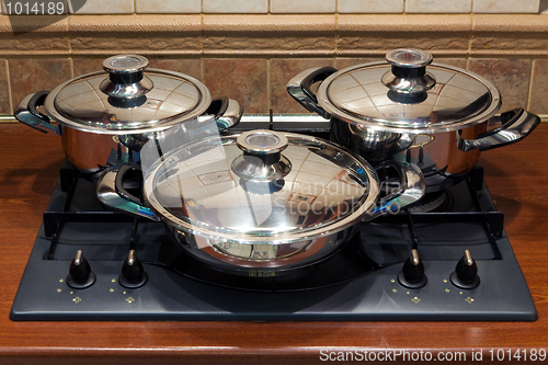 Image of Set the pan on the stove