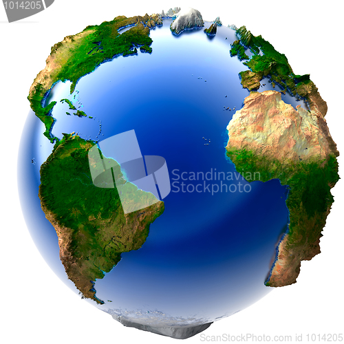 Image of Miniature real Earth