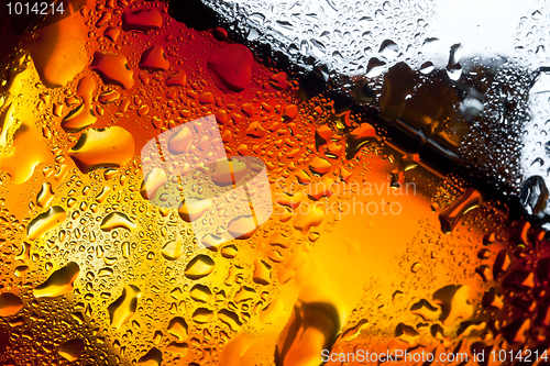Image of Closeup misted glass of whiskey