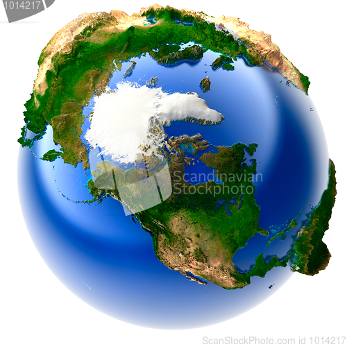 Image of Miniature real Earth