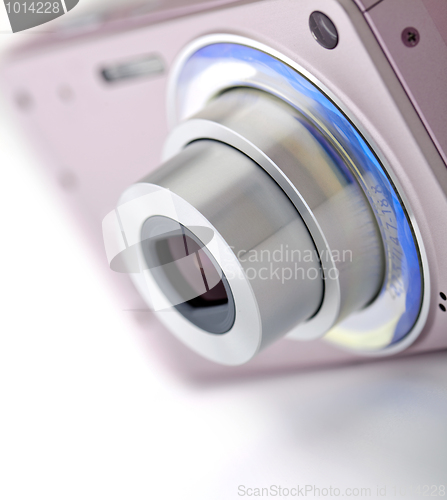 Image of Pink digital compact camera