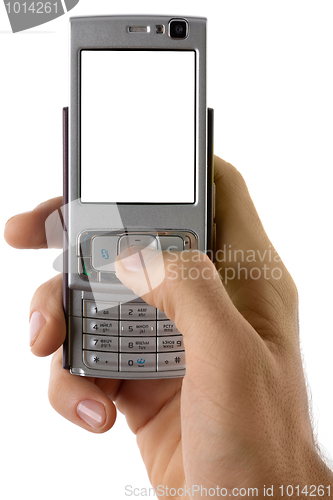 Image of Mobile phone in hand