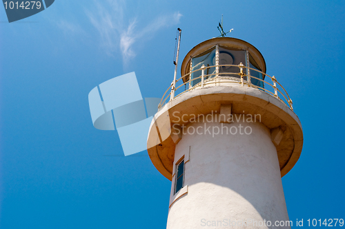 Image of Lighthouse against a blue sky