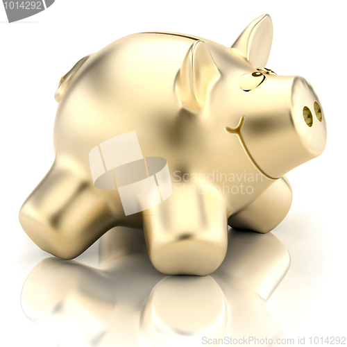 Image of Golden piggy bank