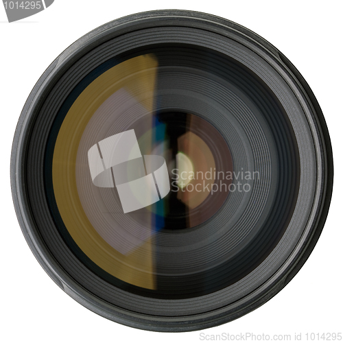 Image of Camera lens isolated on white background