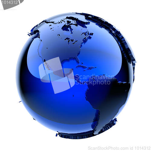 Image of Blue glass globe