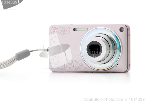 Image of Pink digital compact camera