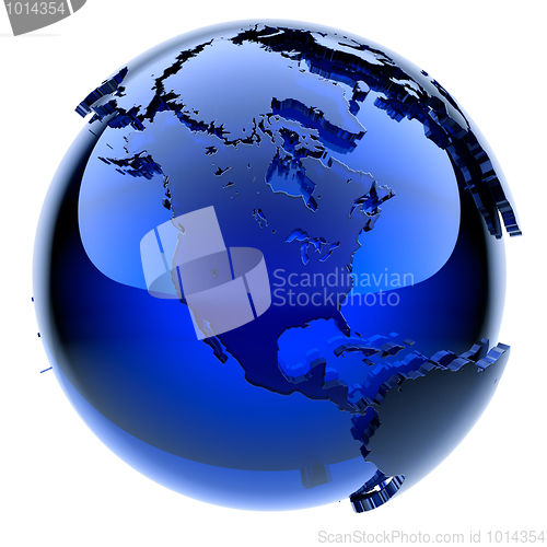 Image of Blue glass globe