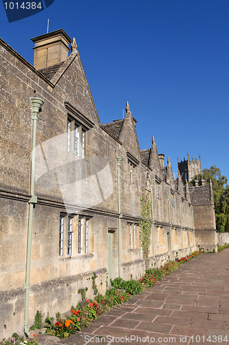 Image of Typical houses in Chipping Camden, famous village in the English Cotswolds region