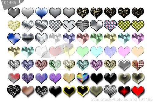 Image of Hearts Illustration 02