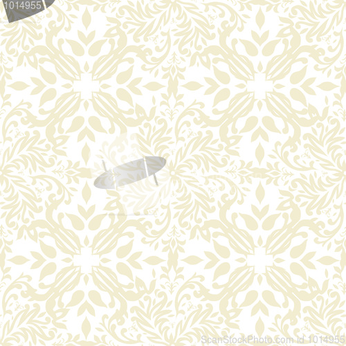 Image of floral beige repeat