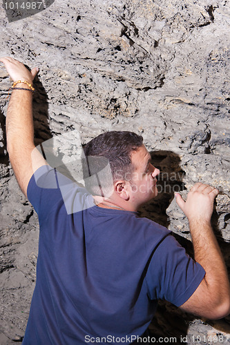 Image of Man in a cave