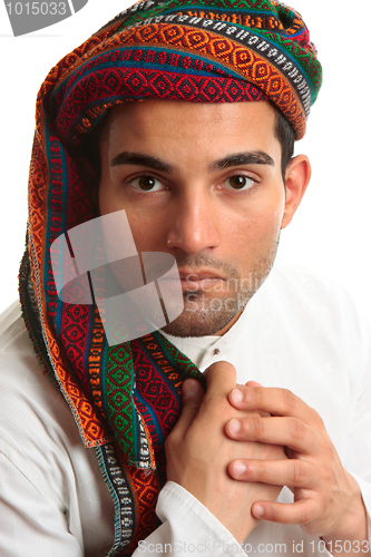Image of Mixed race middle eastern man